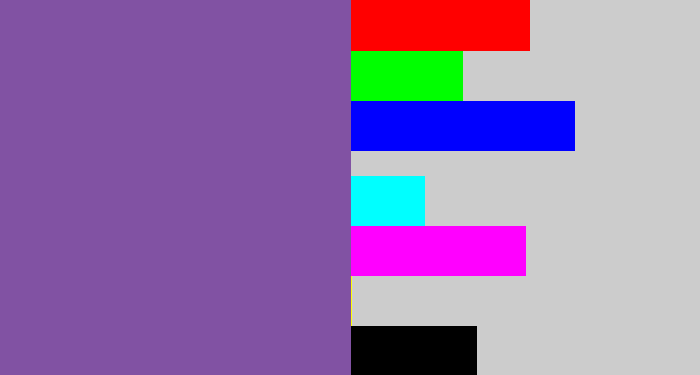 Hex color #8152a3 - dark lavender