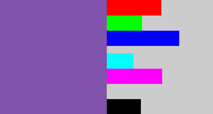 Hex color #8153ad - deep lavender