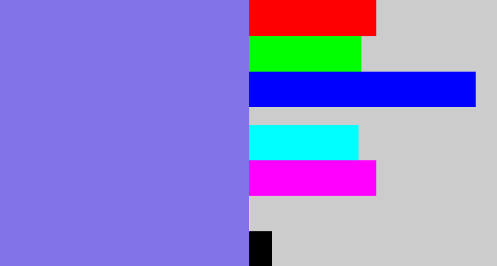 Hex color #8172e7 - purpley