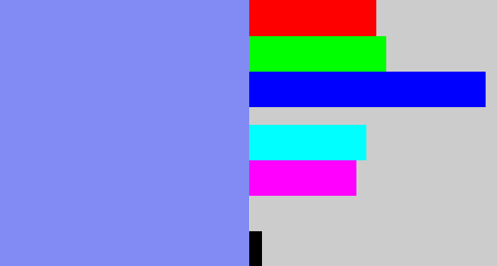 Hex color #818bf3 - lavender blue