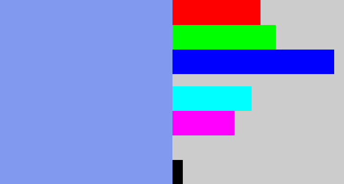 Hex color #819af0 - periwinkle blue
