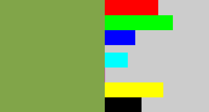 Hex color #81a549 - asparagus