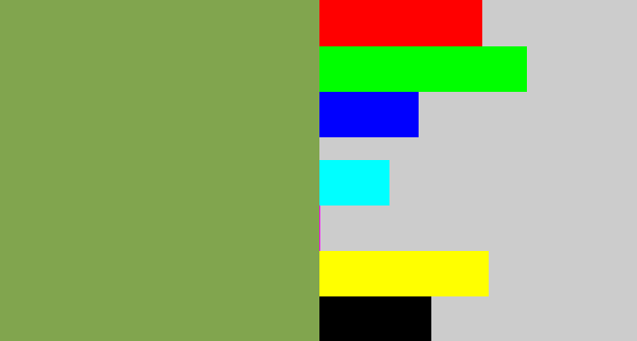 Hex color #81a54e - asparagus