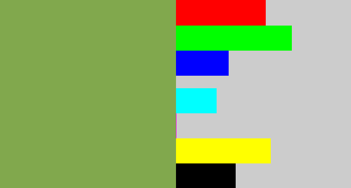Hex color #81a84d - asparagus