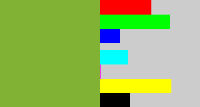 Hex color #81b234 - avocado
