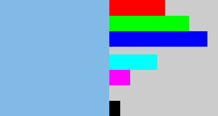 Hex color #81bae6 - lightblue