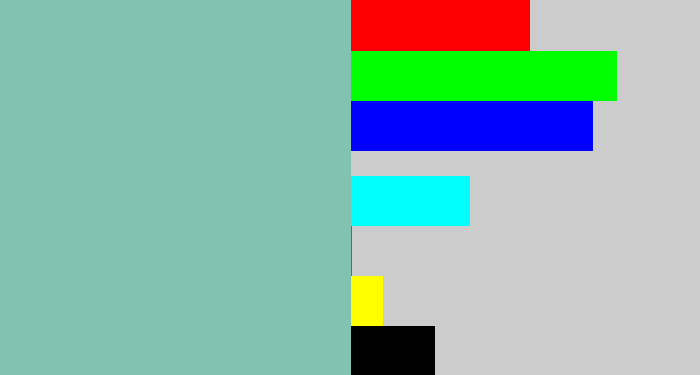 Hex color #81c2b1 - pale teal