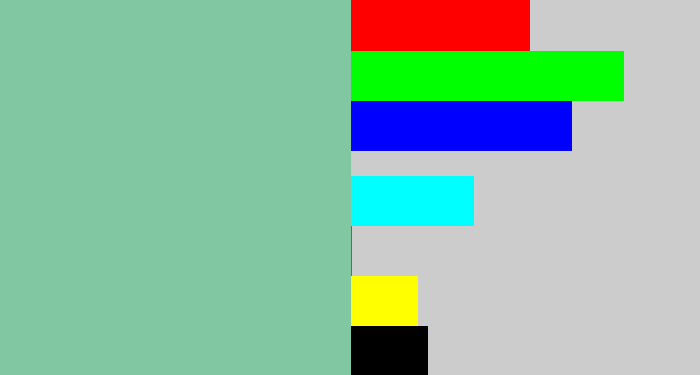 Hex color #81c7a1 - pale teal