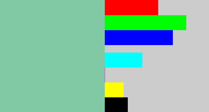 Hex color #81c8a5 - pale teal