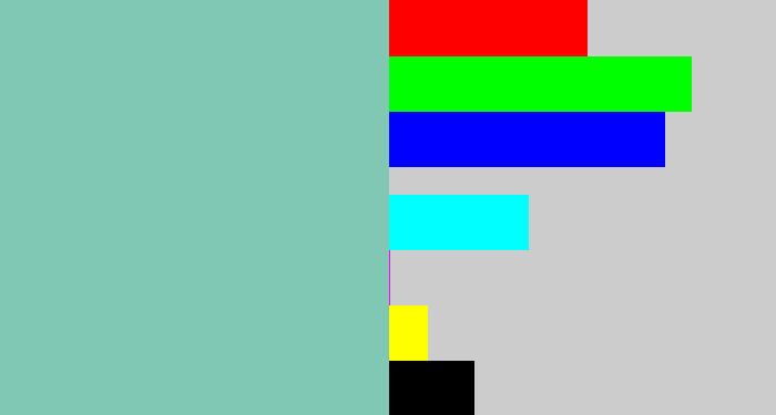 Hex color #81c8b4 - pale teal