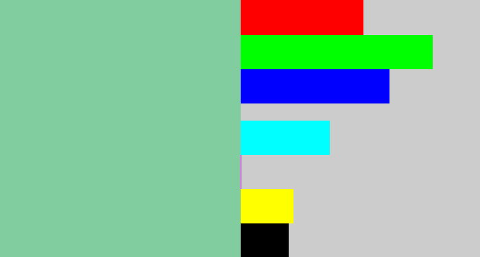 Hex color #81cd9f - pale teal