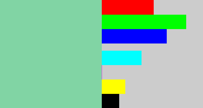 Hex color #81d4a4 - pale teal