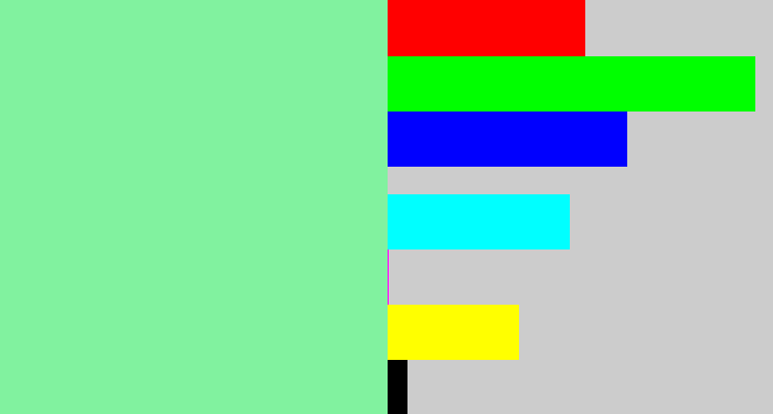 Hex color #81f29f - seafoam green