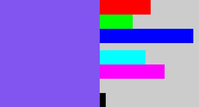 Hex color #8254f0 - purpley