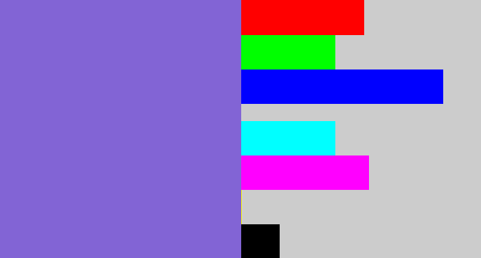 Hex color #8264d5 - purpley