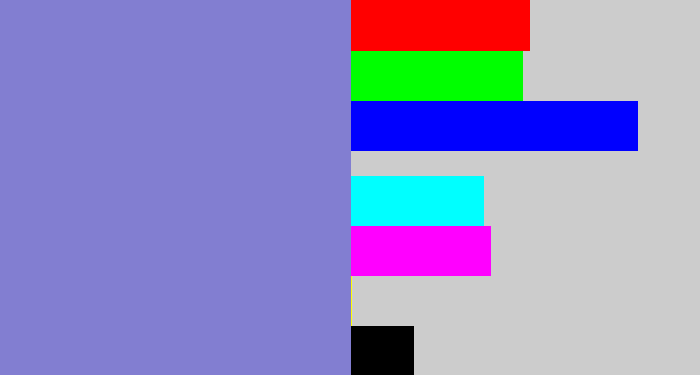 Hex color #827ed1 - perrywinkle