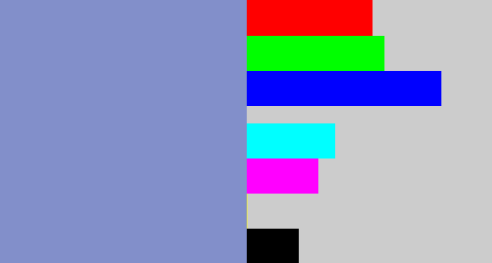 Hex color #828fca - greyblue