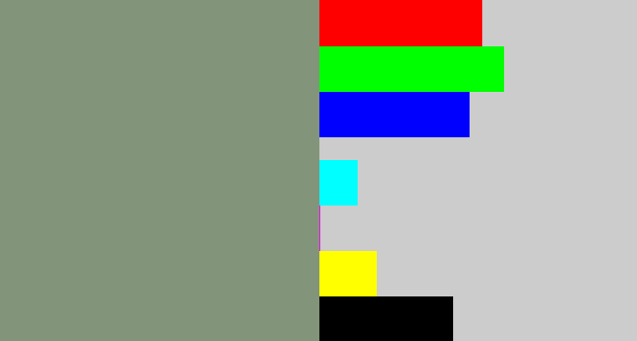 Hex color #829479 - greeny grey
