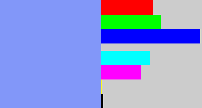 Hex color #8297f9 - periwinkle blue