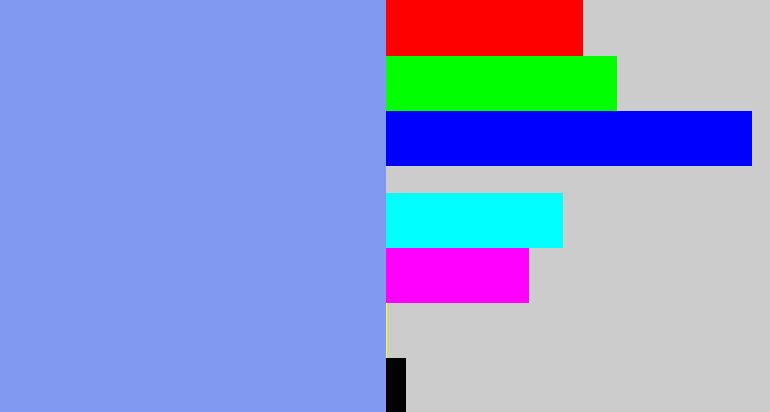 Hex color #8299f1 - periwinkle blue