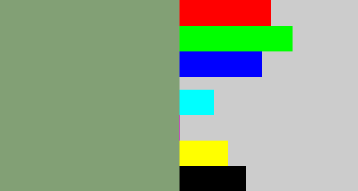Hex color #82a075 - greeny grey