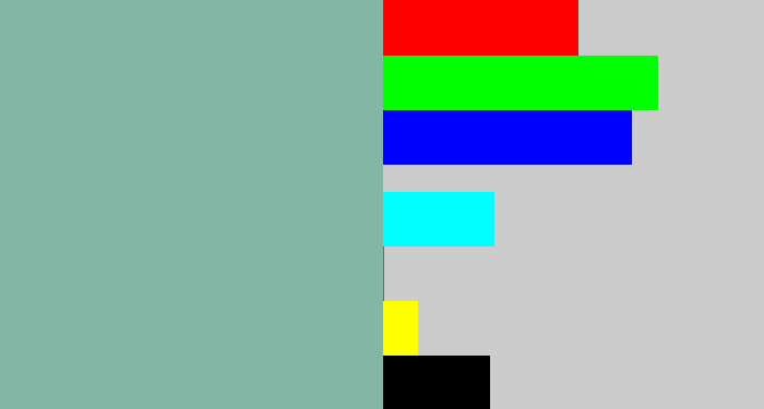 Hex color #82b7a6 - pale teal