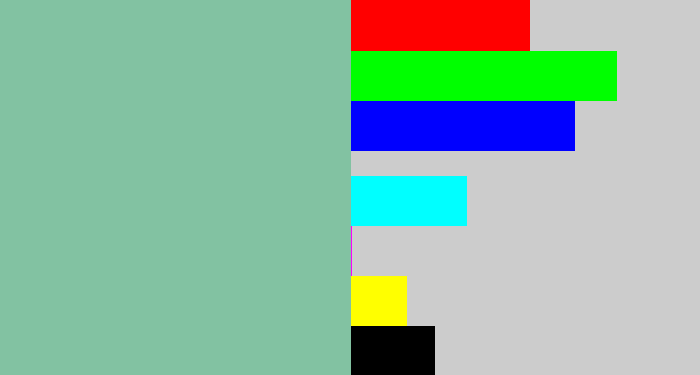 Hex color #82c2a2 - pale teal