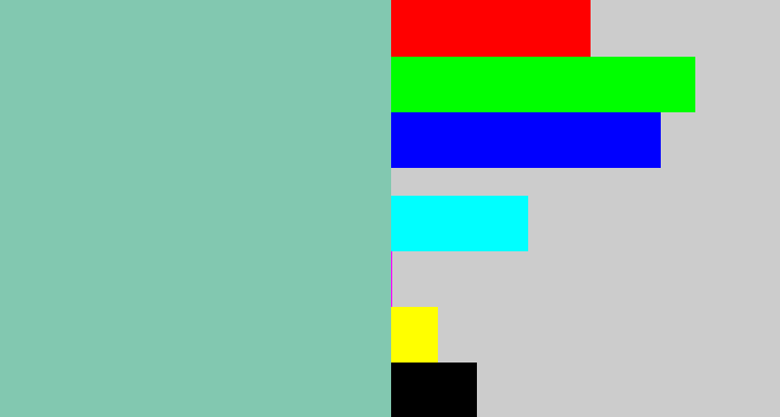 Hex color #82c8b0 - pale teal