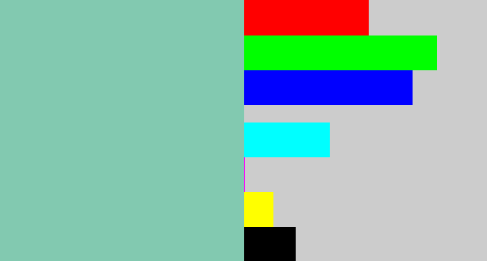 Hex color #82c9b0 - pale teal