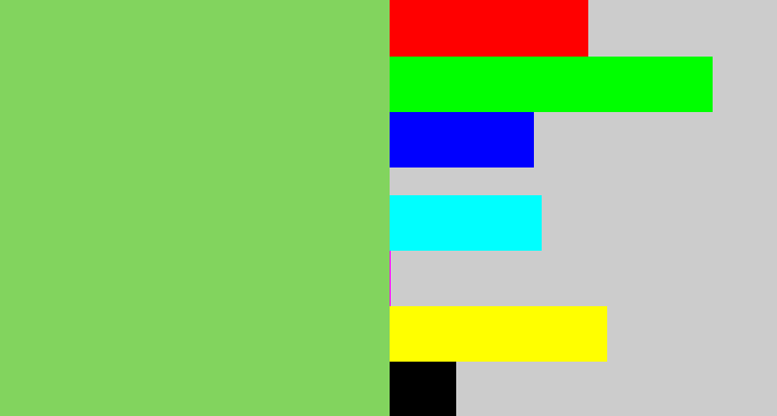 Hex color #82d45e - fresh green