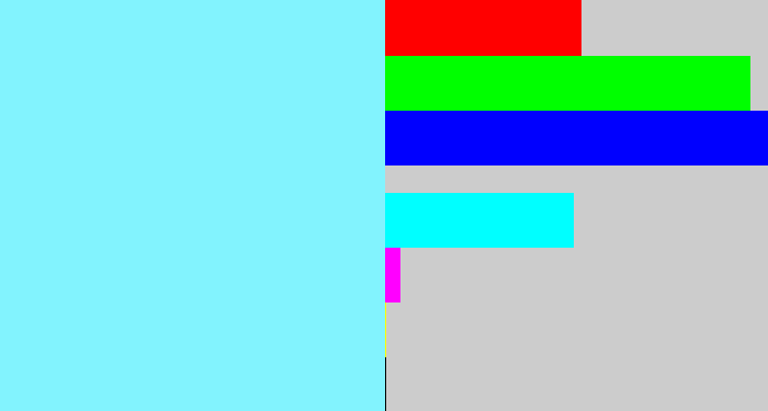 Hex color #82f3fe - robin egg blue