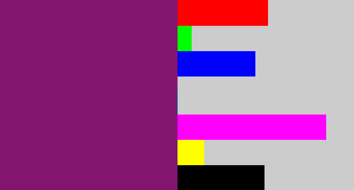 Hex color #831570 - darkish purple
