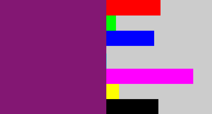 Hex color #831773 - darkish purple