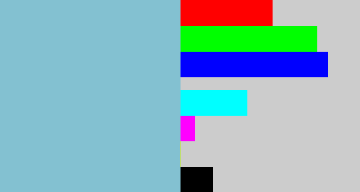 Hex color #83c1d1 - light grey blue