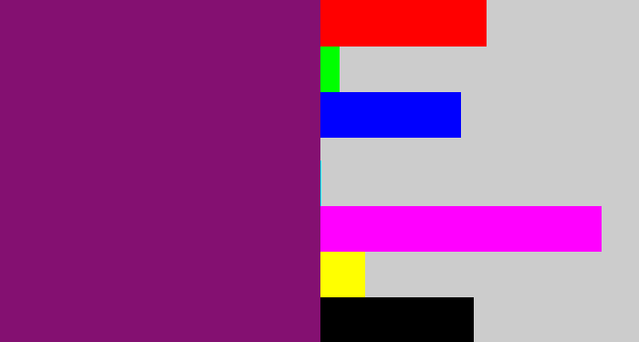 Hex color #841071 - darkish purple