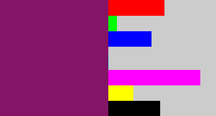Hex color #841466 - darkish purple
