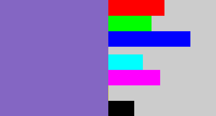 Hex color #8466c3 - deep lavender