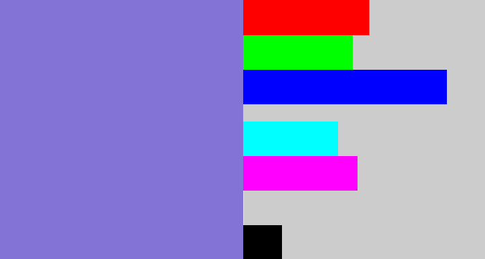 Hex color #8473d7 - perrywinkle