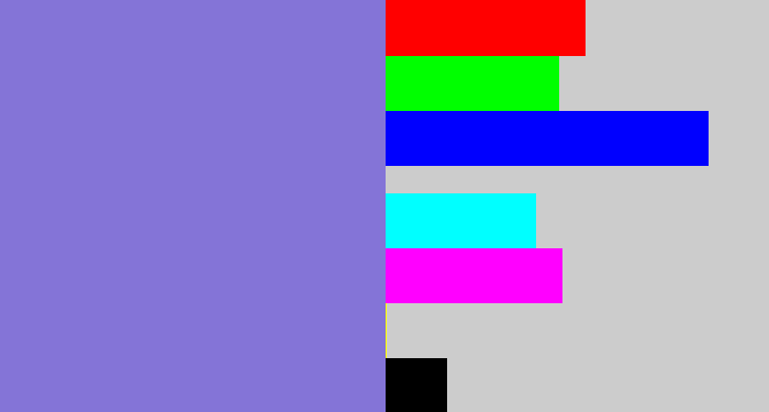 Hex color #8474d7 - perrywinkle