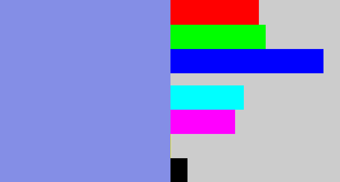 Hex color #848ee6 - perrywinkle