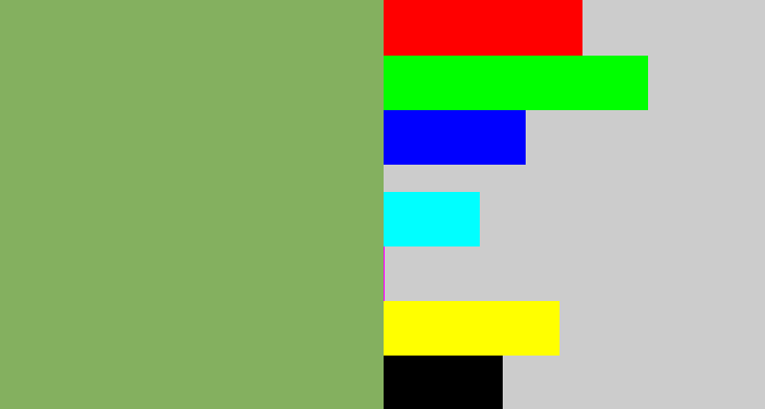 Hex color #84b05f - asparagus