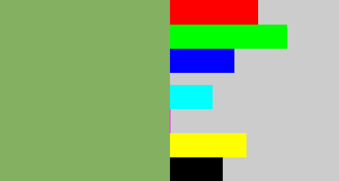 Hex color #84b061 - asparagus