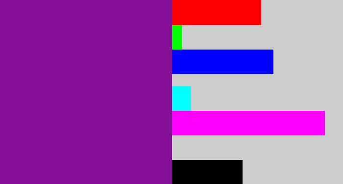 Hex color #851096 - purple