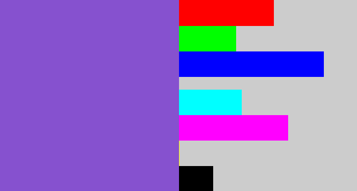 Hex color #8651cf - purpley