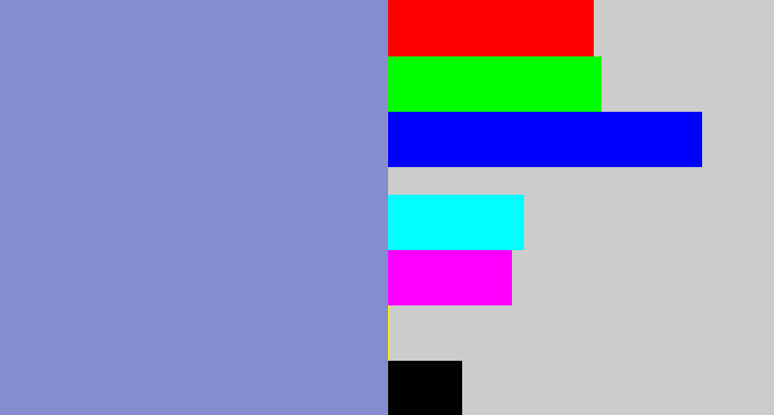 Hex color #868dcf - perrywinkle