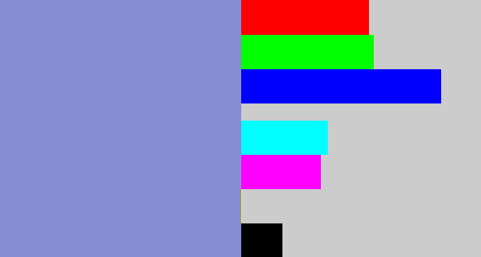 Hex color #868dd3 - perrywinkle