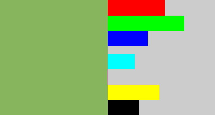 Hex color #87b55e - asparagus