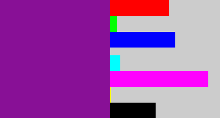Hex color #881096 - purple