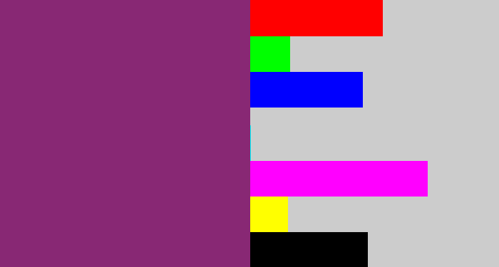 Hex color #882874 - darkish purple