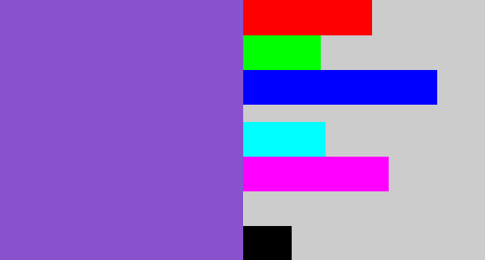 Hex color #8851cd - purpley